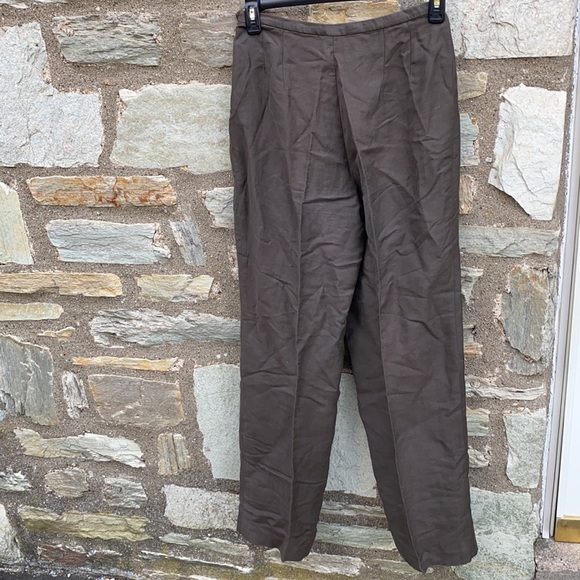 TSE Linen High Waist Pleated Pants - Picture 7 of 10